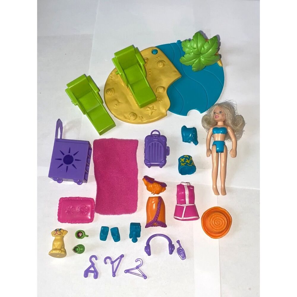 Vintage 2002 Polly Pocket Groovy Getaway Jet